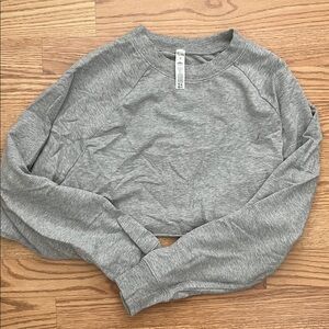 ALO Yoga Dove Heather Grey Double Take Pullover
